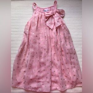 Epic Threads Macy’s Pink Dress with Gold Polka Dots size 4T